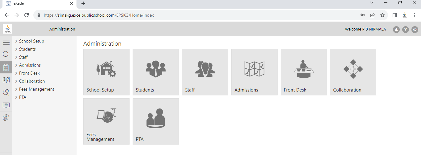 Sims Management System Facilities – Excel Public School